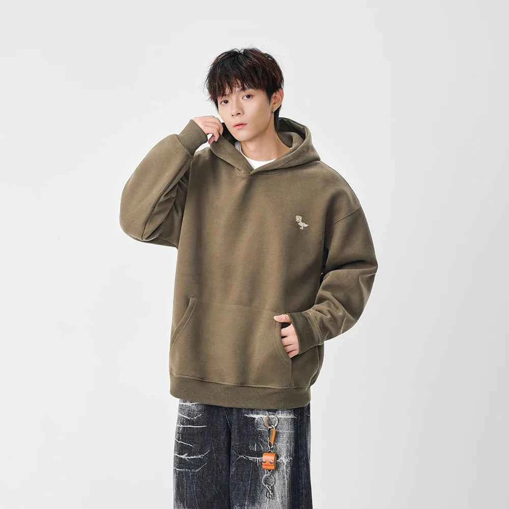Y2K Dinosaur Skeleton Print Casual Hoodie