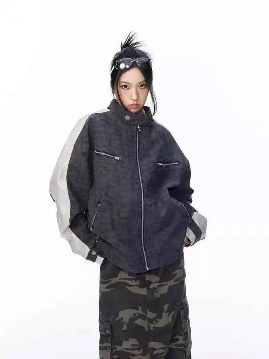 Vintage Hip Hop Retro Couple PU Leather Jacket