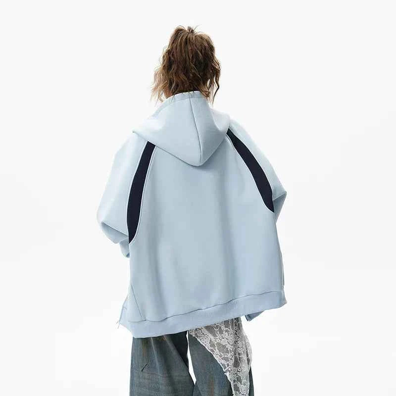 Y2K Minimalist Solid Color Casual Sweatshirt