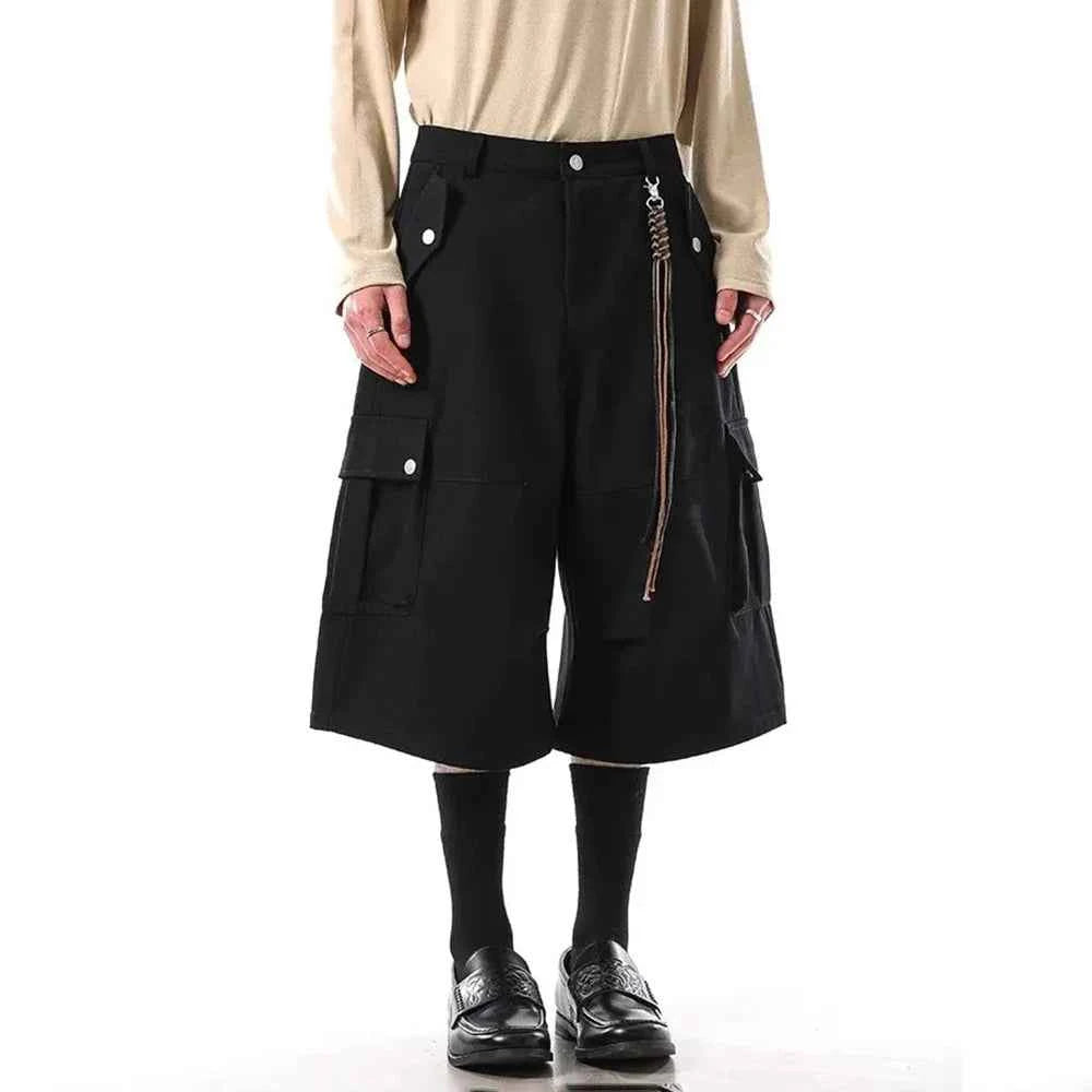 Retro American Cotton Workwear Cargo Jorts