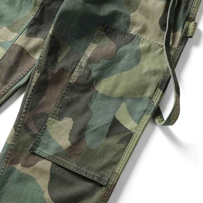 Japanese Camouflage Style Cargo Wide Leg Pants