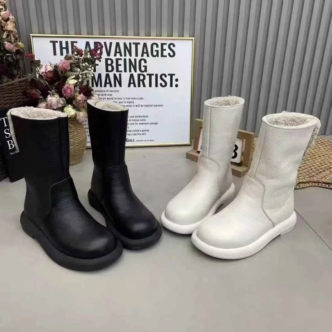 Plush Winter Casual Ankle Fur Boot