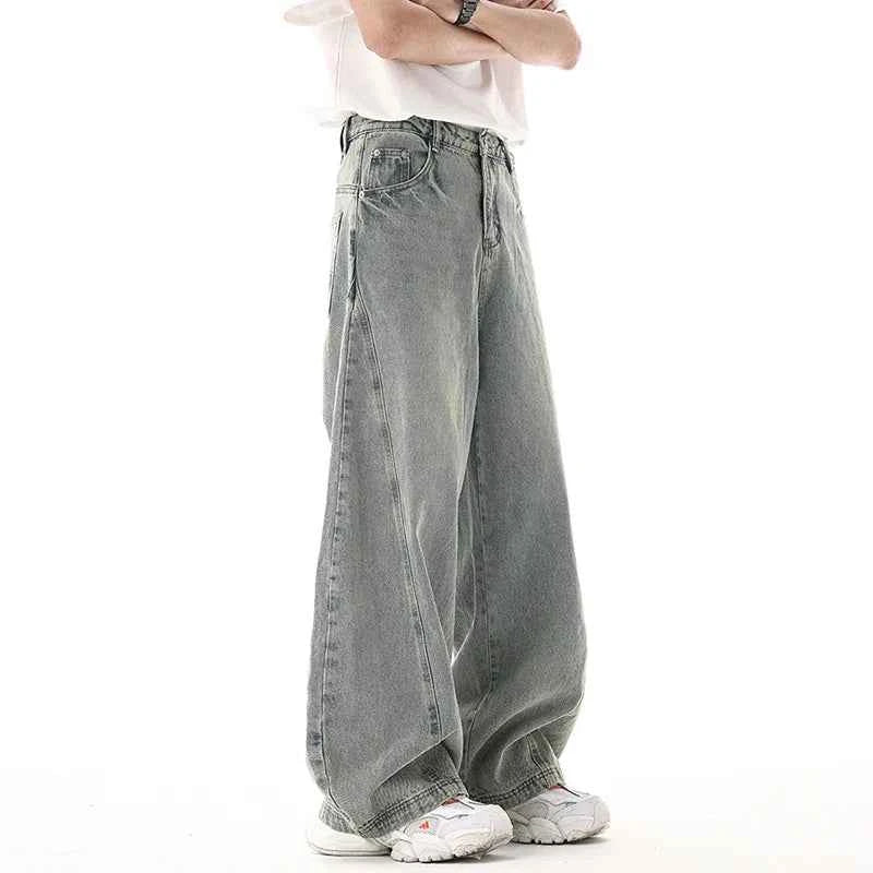 High Quality Casual Staple Wide Leg Denim Jeans