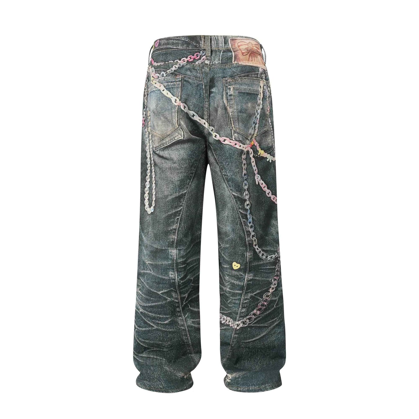 Curved Knife Slim Fit Vintage Jeans