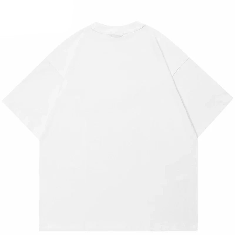 Ivory Tsunami Big Waves Graphic Loose T-Shirt