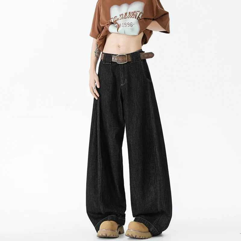 Vintage High-Quality Denim Wide Leg Jeans