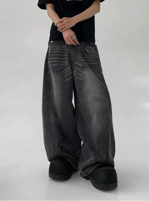Y2K Effortless Japanese Style Wide Leg Jeans - Luxuryurbanwear