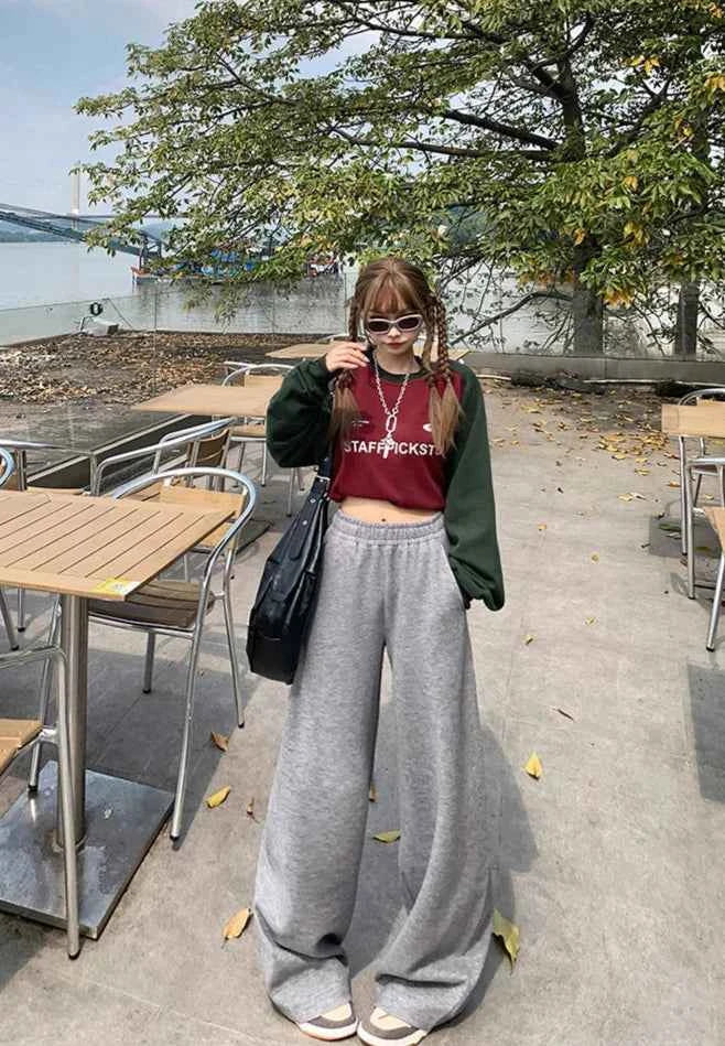 Y2K Vintage Cool Wide Leg Sweatpants