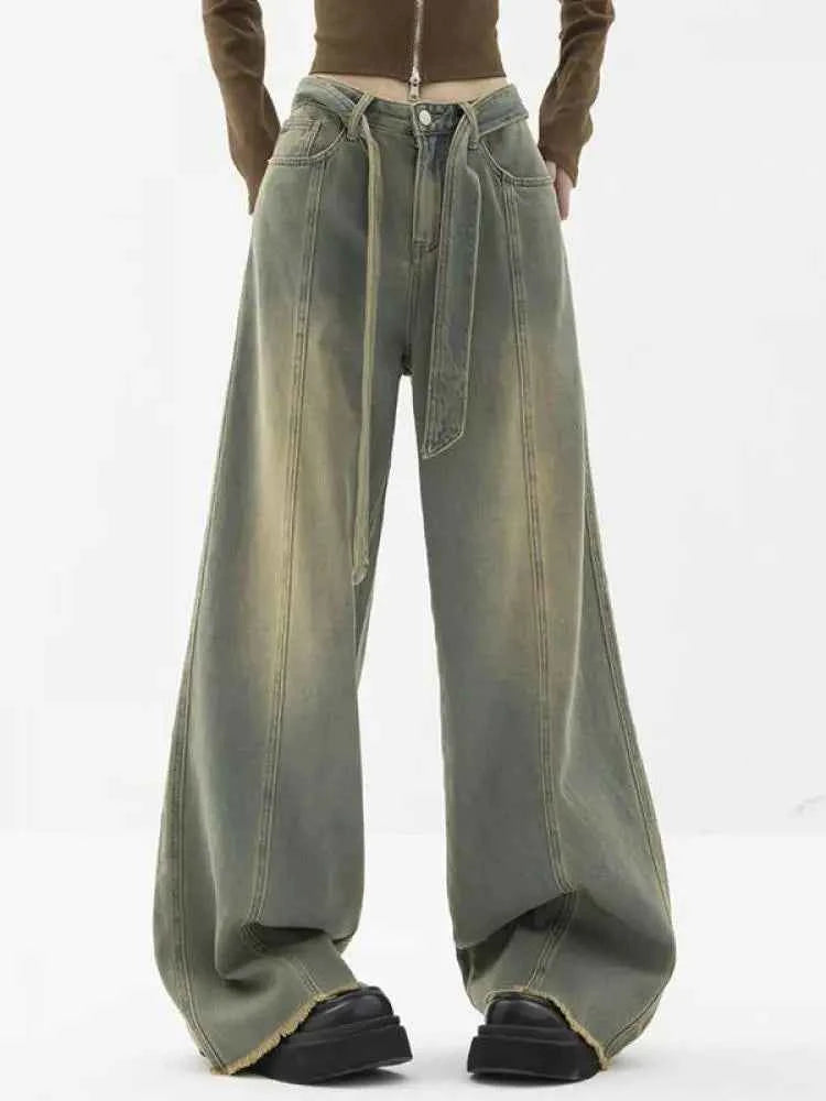 Yedinas Baggy Mom Jeans High Jeans