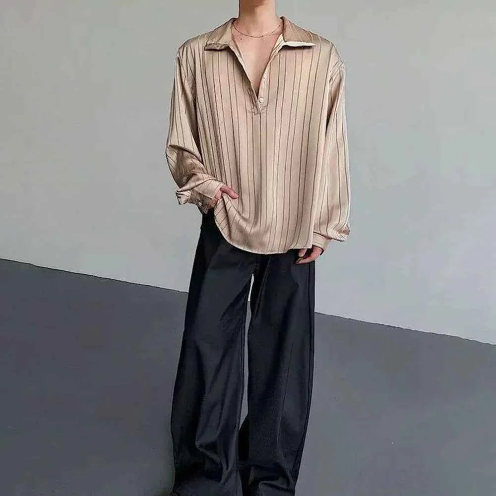 Breathable Solid Color Striped Long Sleeve T-Shirt