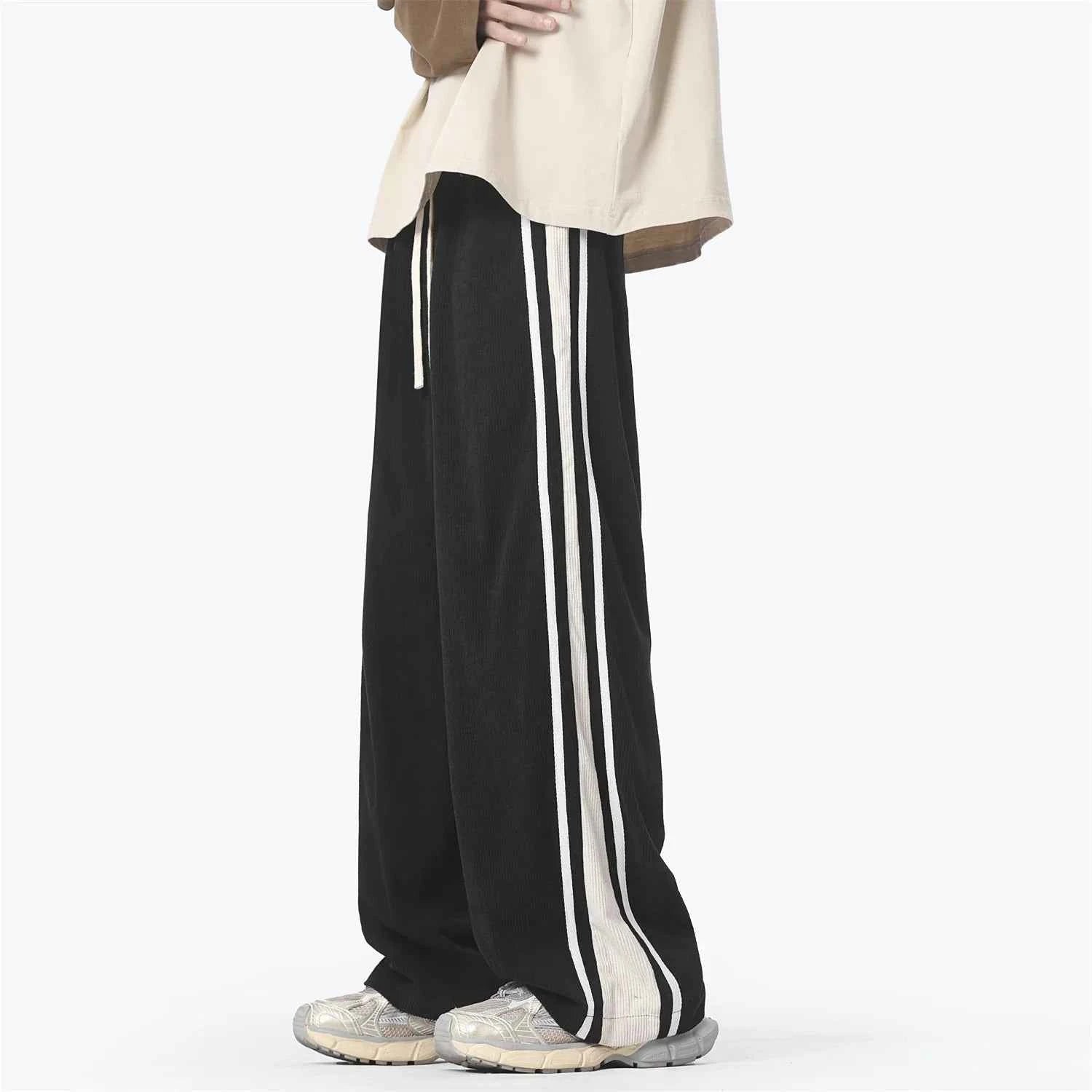 Winter Y2K Corduroy Wide Leg Sports Sweatpants