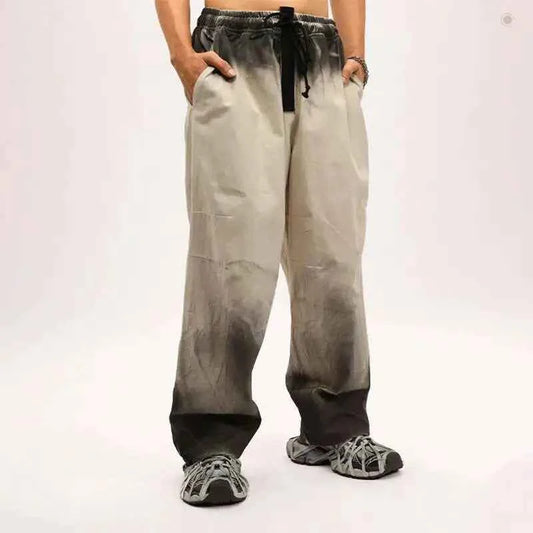 Drawstring Pleated Casual Loose Pants