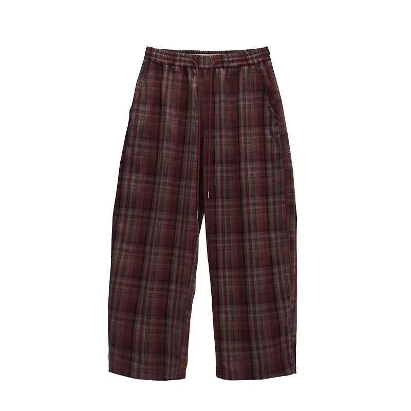 Vintage Red Checkered Work Pants