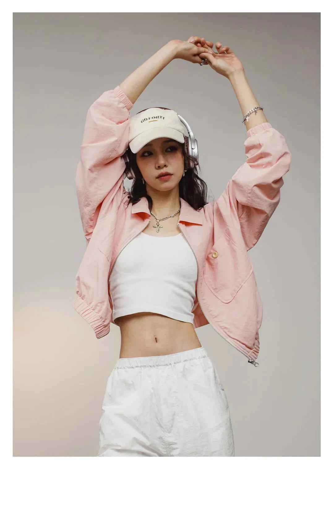 Women Casual Loose Baseball Jacket