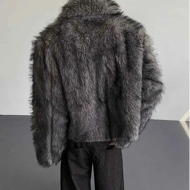 Luxurious High Quality Patchwork Faux Fur Jacket