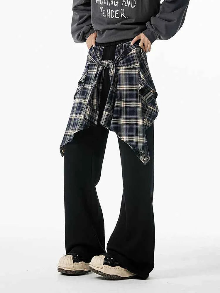 Plaid Patchwork Cool Vintage Retro Sweatpants