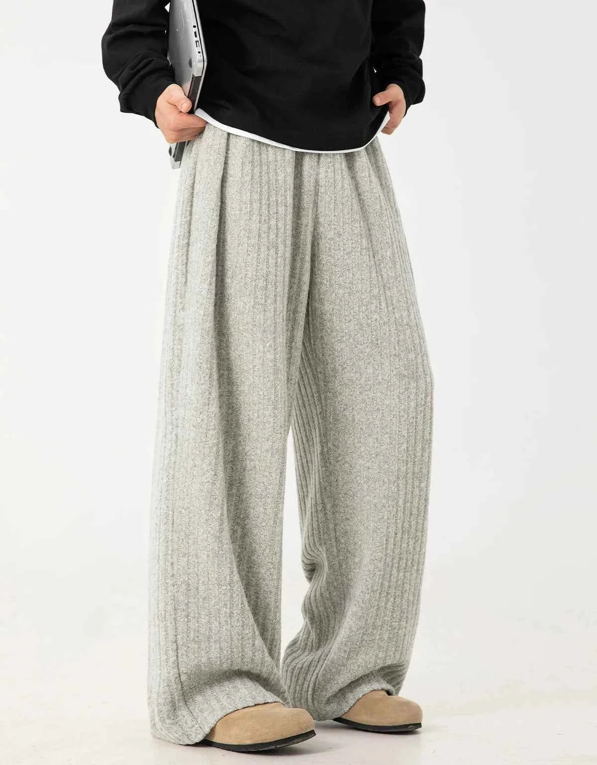 Japanese Pleated Heavyweight Loose Sweatpants