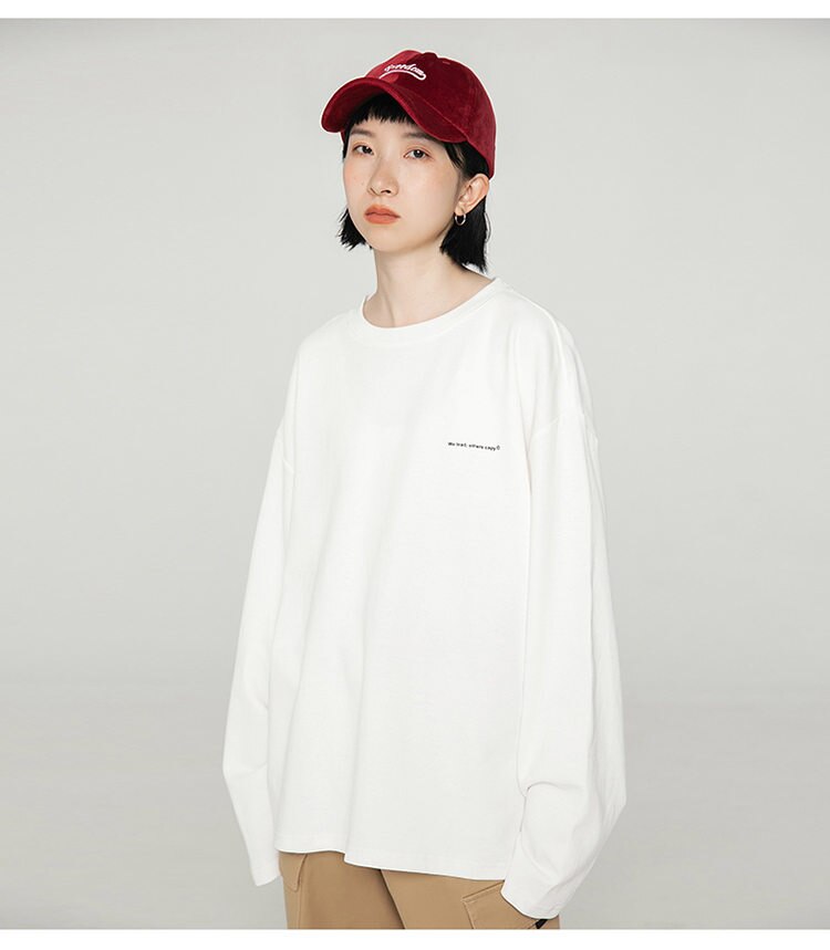 We lead, others copy© Casual Solid Long Sleeve