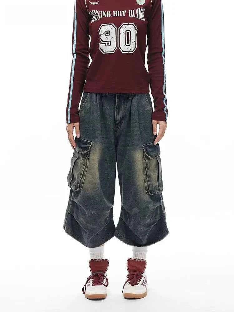 Vintage Baggy High Waist Denim Jorts