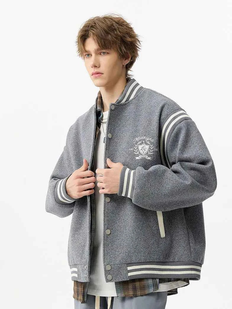 Autumn Cool Embroidered Vintage Baseball Jacket