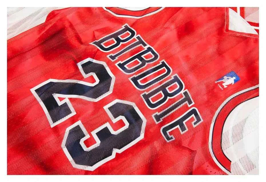 Fake Two Piece Graphic Print V-Neck Basketball T-Shirt