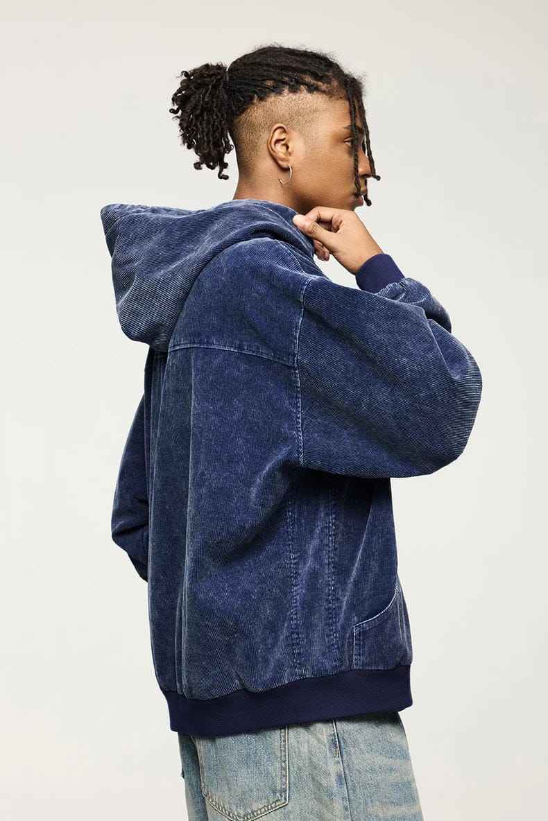 Zip Up Hoodie Washed