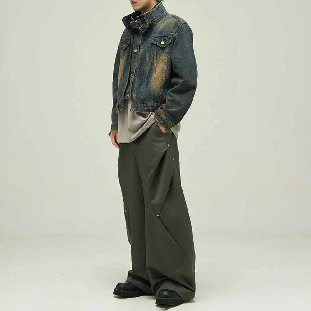 High-Quality Vintage Motorcycle Denim Jacket