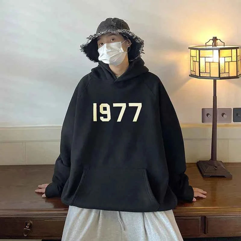 Men's Autumn Printed Loose Hoodie