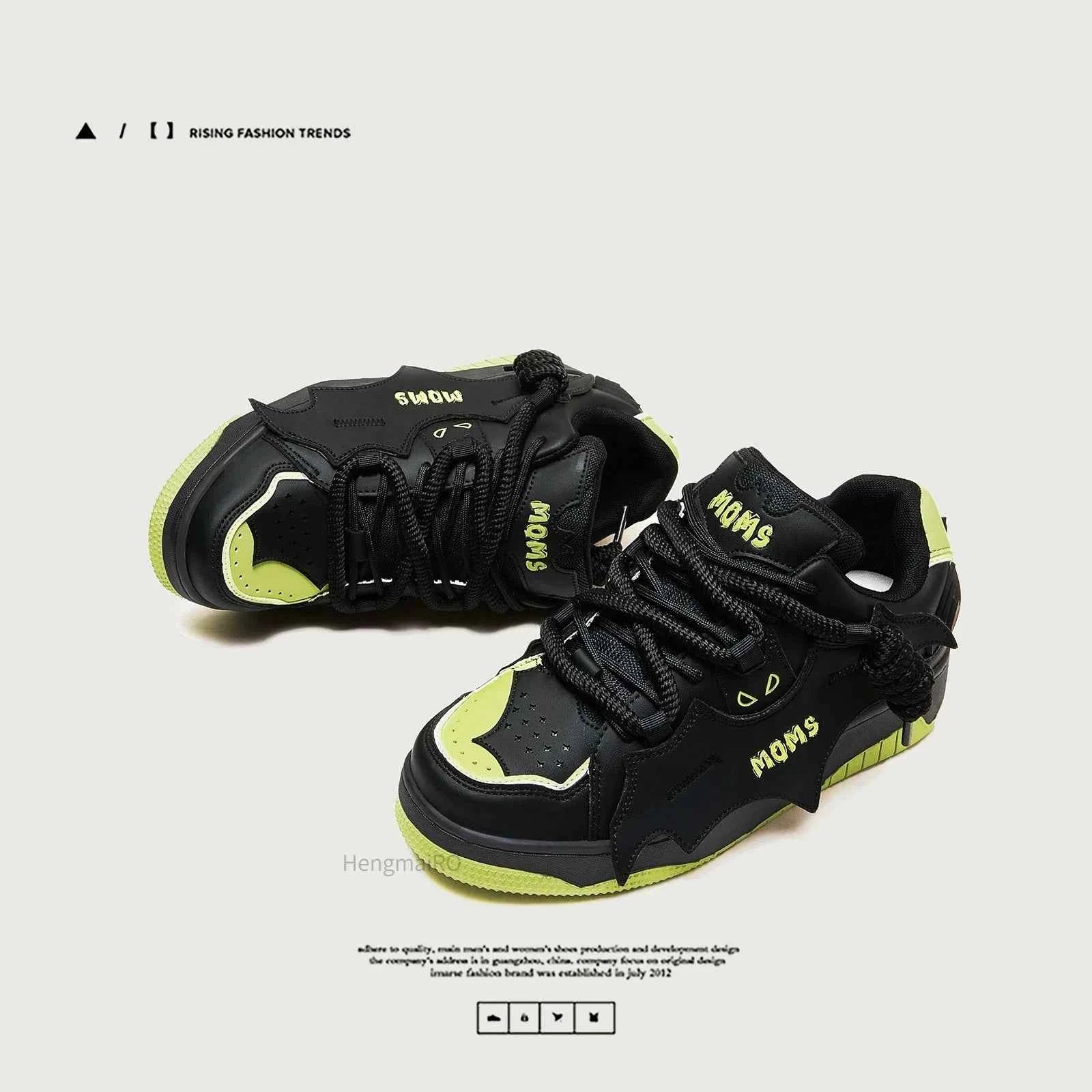 Side profile of Moms Velzard Moer shoes showing the layered bandage wrap detail