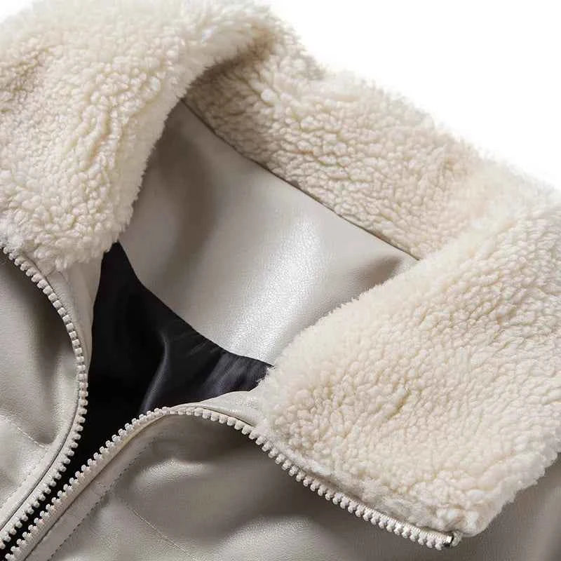 Stylish Winter Fur Collar Parka Puffer Jacket