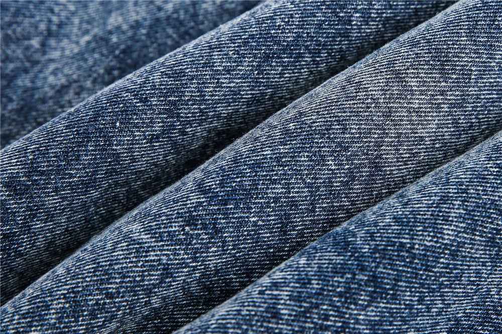 Y2K Thick Winter Patchwork Denim Jacket