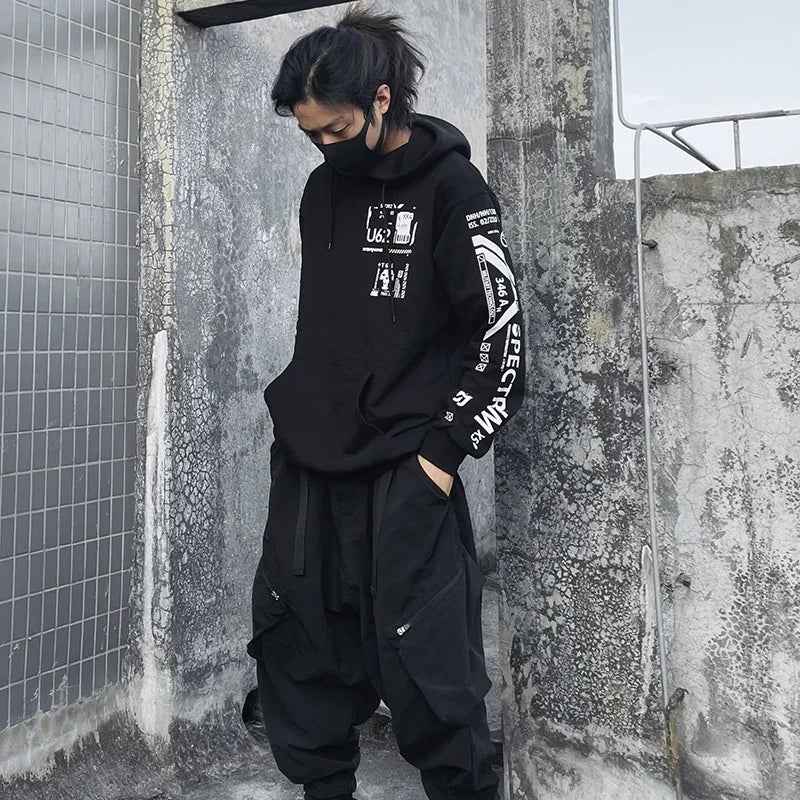 Dragon Printed High Street Tactical Hoodie