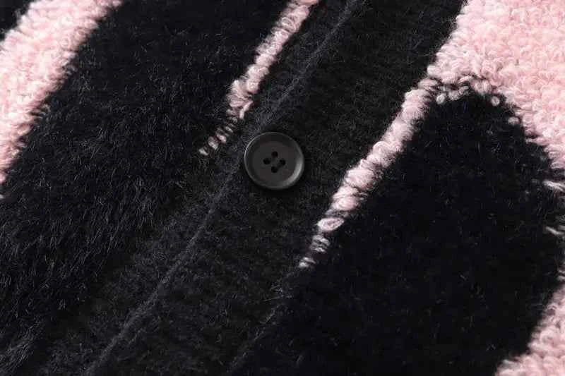 Gothic Oversized Knitted Spider Casual Cardigan