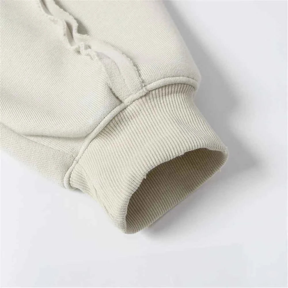 Warm Punk Gothing Patchwork Zip Up Hooded Sweatshirt