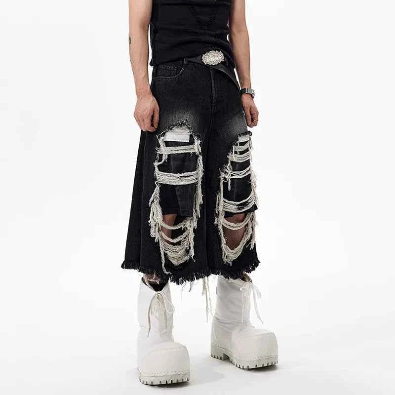 Vintage American Style Worn Out Jorts