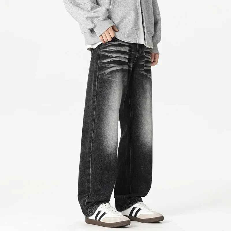 Essential Streetwear Loose Fit Wide Leg Jeans