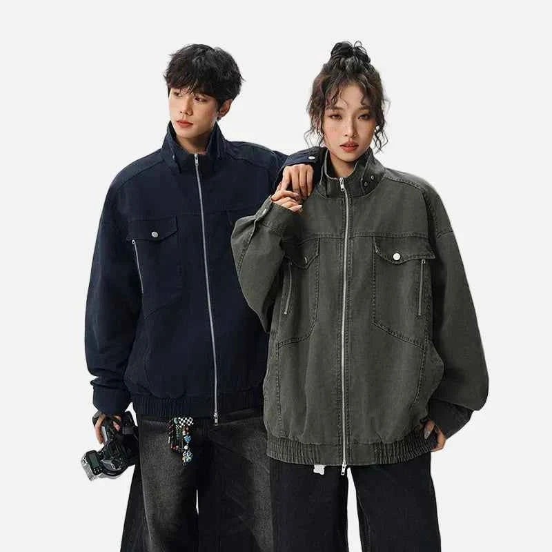 Fashionable American Retro Loose Fit Denim Jacket