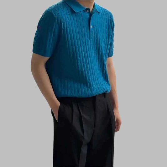 Classic Comfort Retro Slim Fit Casual Polo T-Shirt