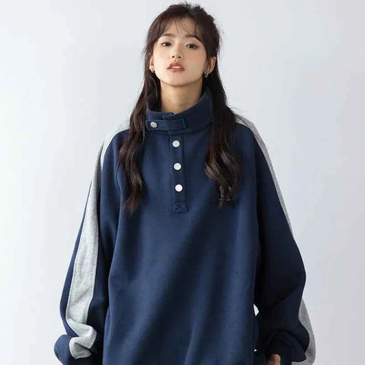Women Comfort Vintage New American Retro Sweatshirt