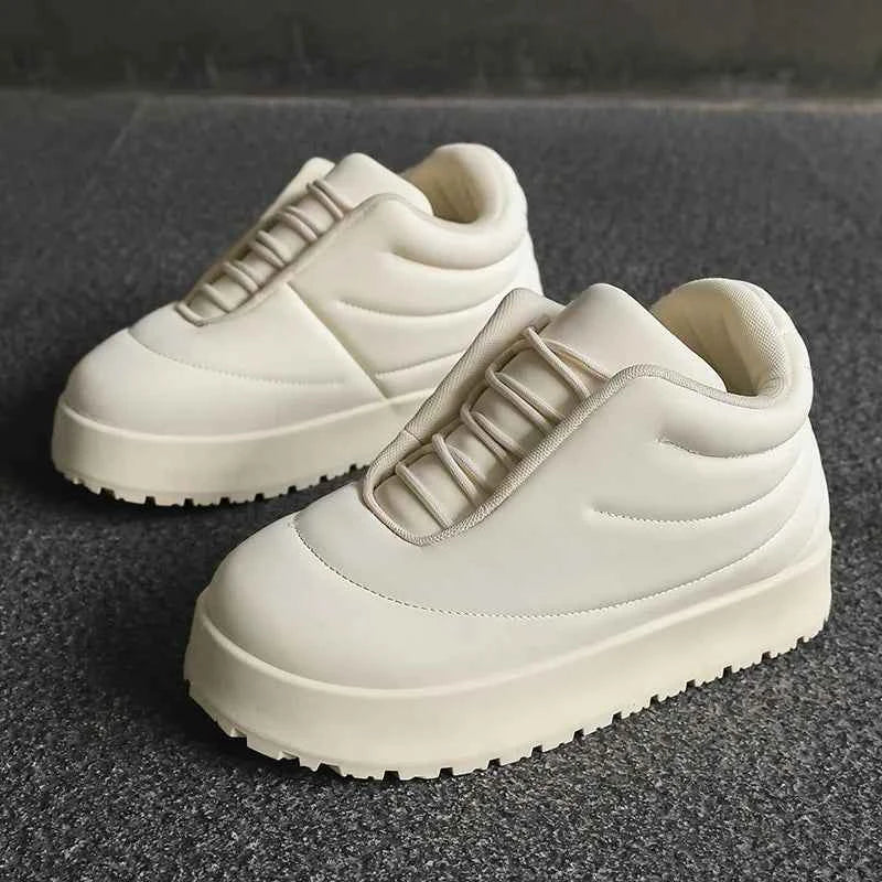 Solid Color High- Campus Casual Sneaker