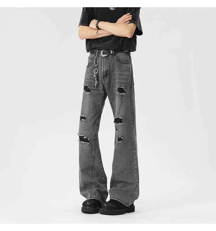 Oversized Energy  Broken Hole Slim Jeans