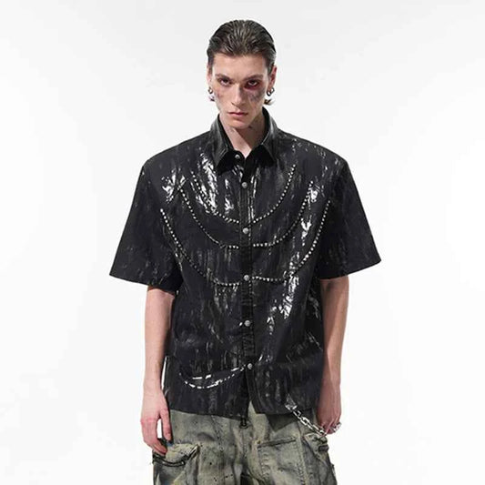 Detachable Chain Design with Shoulder Shirt