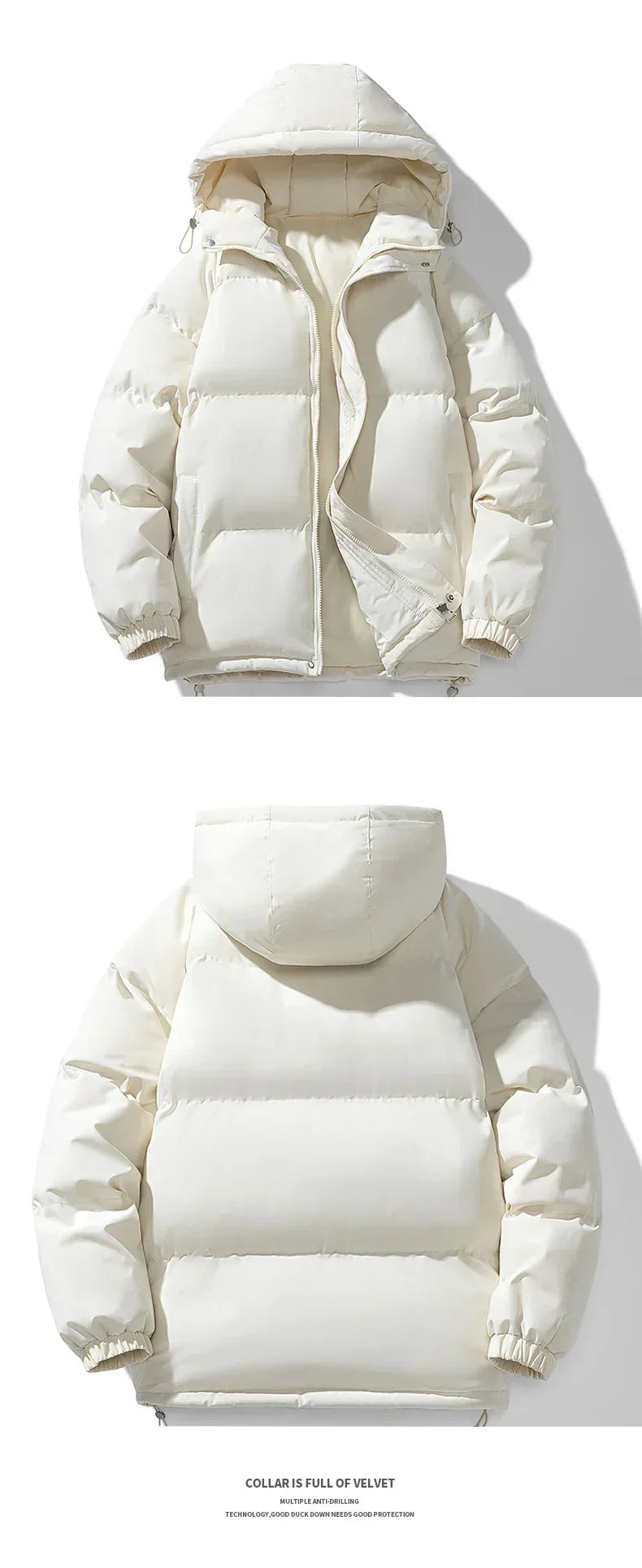 Solid Color Bubble Jacket