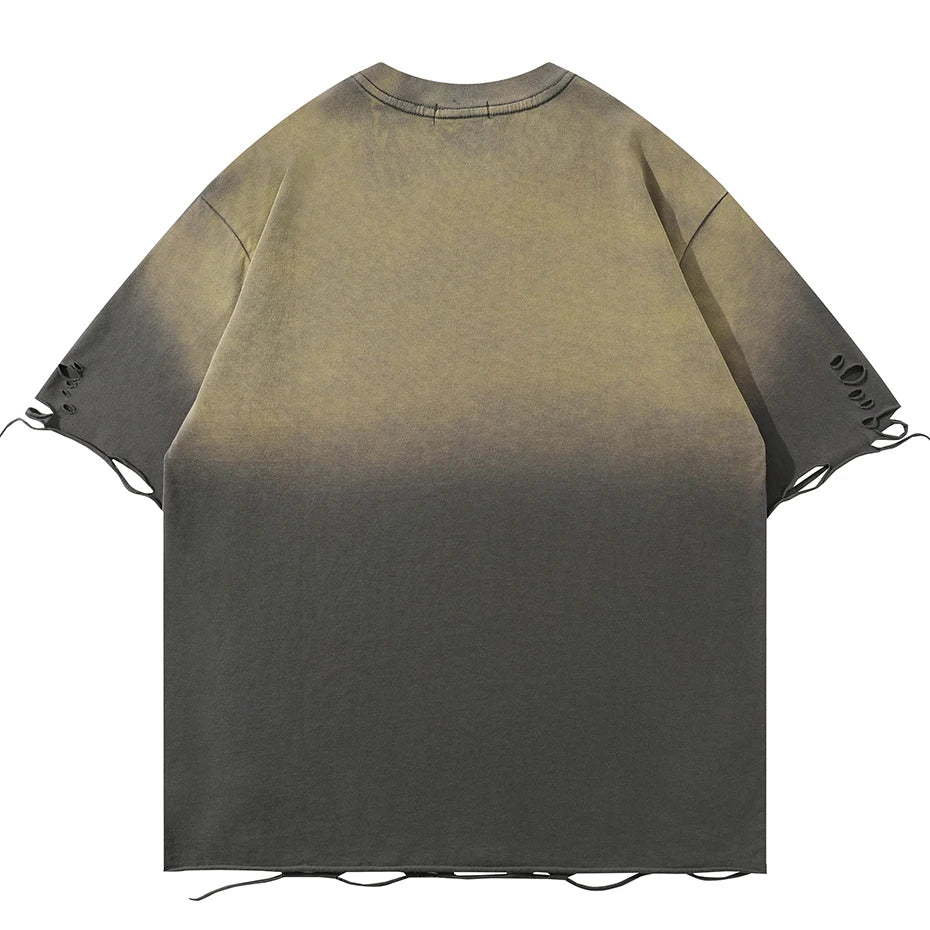 Streetwear Metal Star Oversized Tshirt