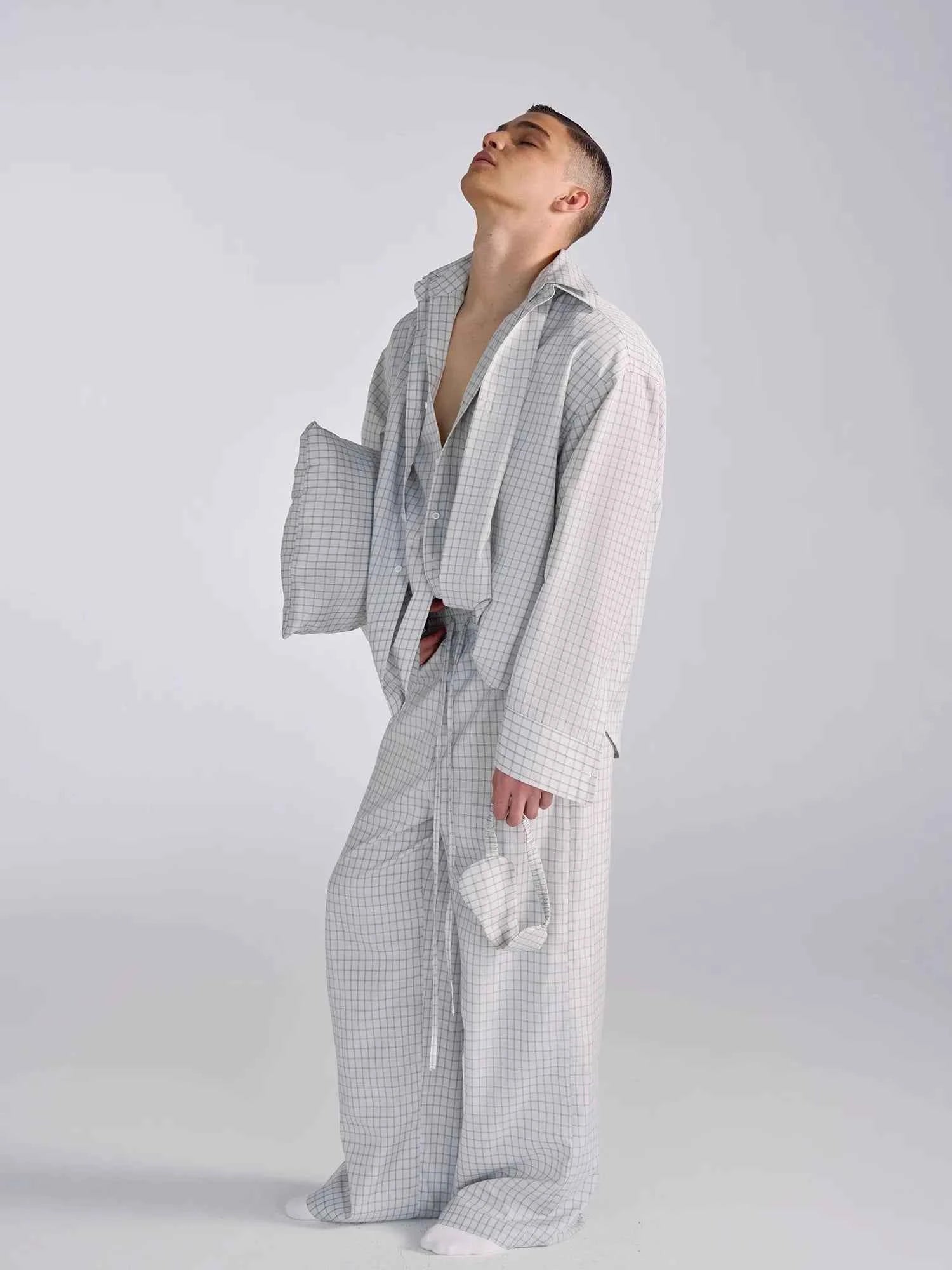 Streetwear Luxury Checked Oversized Flowy Shirt