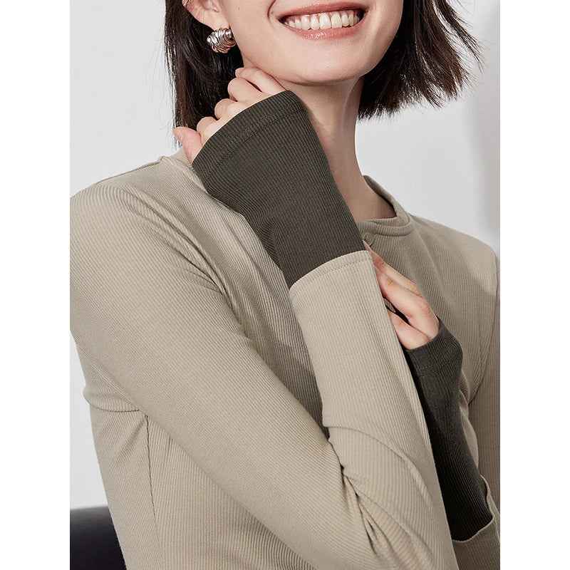 Stylish Color Block Round Neck T-Shirt