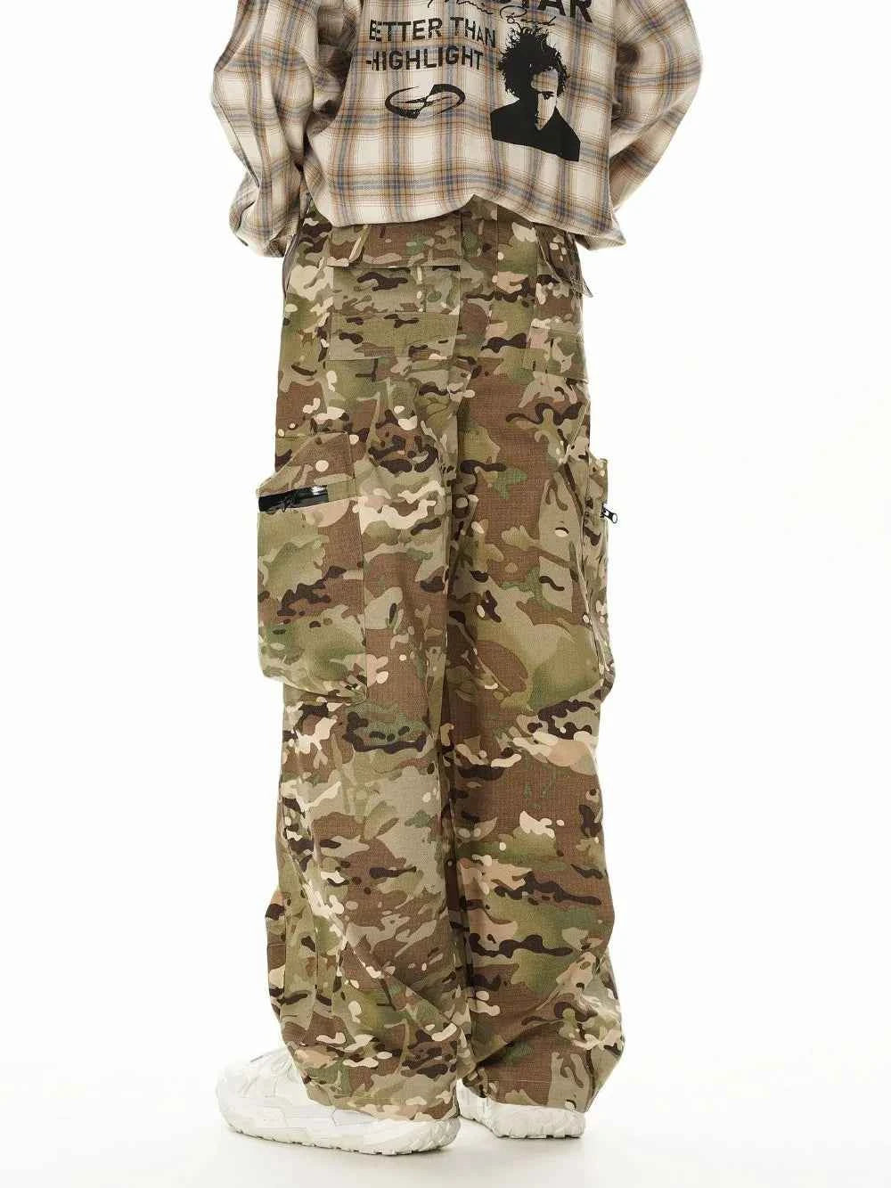 Japanese Style Versatile Camouflage Cargo Pants