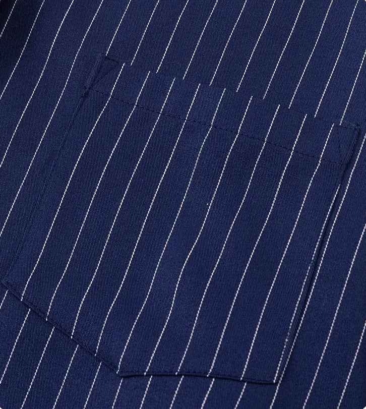 Stylish Striped Pocket Designer Long Sleeve Shirt