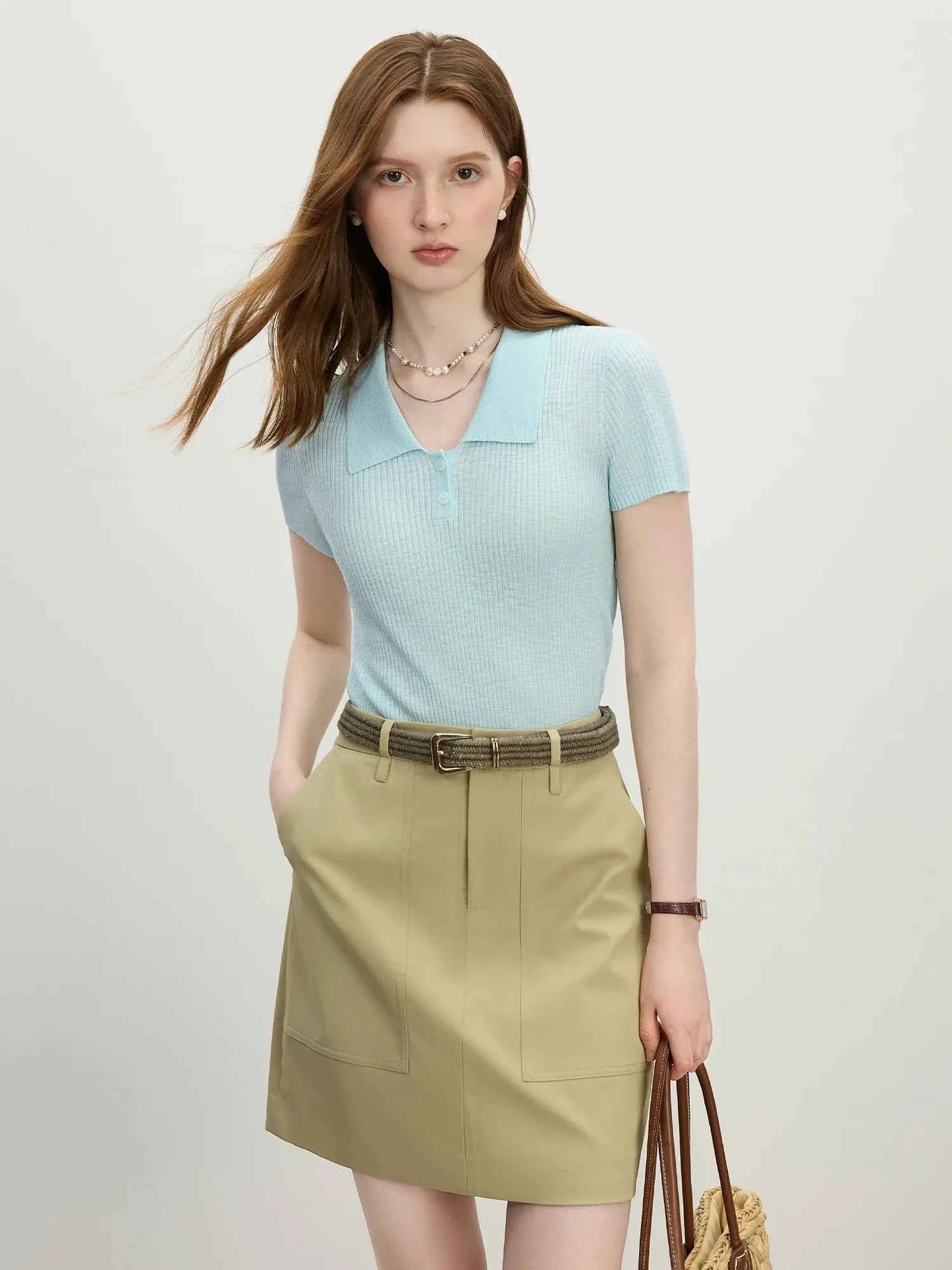 Translucent Summer Polo Women T-Shirt