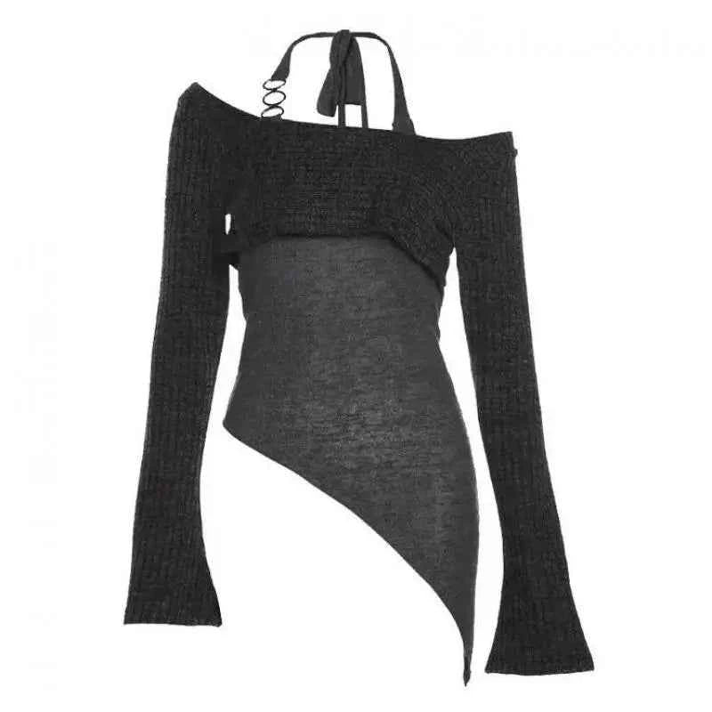 Vintage Halter Autumn Long Sleeve T-Shirt